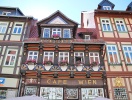 På Breite Strasse i Wernigerode ligger det mysiga Cafe Wien inrett i en byggnad från 1583