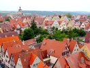 Burggarten ligger, hvor Rothenburgs første borg blev grundlagt - og har et enestående panorama over byen