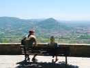 Udsigt over Montecatini Terme fra den gamle bydel på toppen