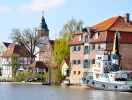 Ditmarskens gamle kongeby Glückstadt blev grundlagt ved Elben af danske Chr. IV