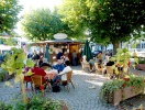 Rüdesheim är också en upplevelse om du gillar gastronomi och bra restauranger längs trottoaren