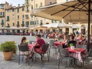 Gör en utflykt till den stämningsfulla staden Lucca med sitt ovala torg