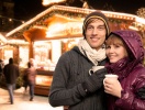Nyd en kop varm Glühwein i de hyggelige juleomgivelser