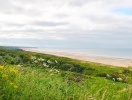 Utsikt över havet och invasionsstranden vid Golden Beach