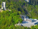 Burg Drachenfels står smukt på toppen