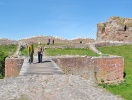 Kalø slottsruin består idag av det centrala huvudtornet och välbevarade skyddsmurar