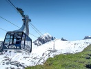 Ta Kitzsteinhorn-Gipfelbahn upp till den eviga snön på glaciären