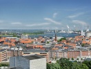 Udsigten mod nord fra Hotel Hvide Hus - Aalborg er porten til oplevelser i hele Nordjylland