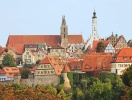 Utsikt över den historiska staden Rothenburg ob der Tauber
