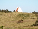 I dag er det kun tårnet, der er tilbage af Den Tilsandede Kirke syd for Skagen