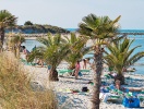 I Fredrikshamn finns det faktiskt en äkta palmstrand under sommarsäsong - en populär gimmick