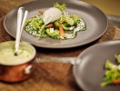 Exempel på menyn på Comwell Roskildes restaurang