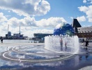 Se den flotte vandkunst ved Havnepladsen i Aarhus