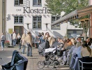Klostertorvet är ett av Aalborg små oaser - en populär cafémiljö vid det gamla klostret