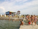 Om sommeren er Dockkoogspitze, stranden ved Husum, et fluepapir med badebro, iskiosker og cafeer