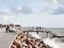 Helsingborg är en pärla i Skåne - här strandpromenaden vid Järnvägsmännens brygga
