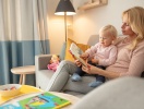 Resortets flotte lejligheder giver den optimale plads til hygge med familien