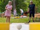 Hotellet har sin egen minigolfbane - og byder på en gratis omgang