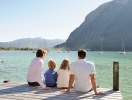 Den vidtstrakte Achensee er fyldt med gletsjervand, som giver den særlige farve
