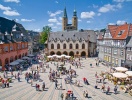 Den historiske markedsplads er centrum i Kejserbyen Goslars middelalderunivers