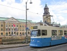 De ikoniske blå sporvogne er en del af Göteborgs nostalgiske gadebillede