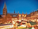 Stemning for alle pengene på det traditionsrige julemarked i Lübeck
