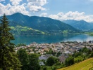Du behöver inte gå långt för att få den här vackra panoramautsikten över Zell am See