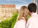 Denne romantiske udsigt mod slottet i Güstrow findes kun på Hotel am Schlosspark