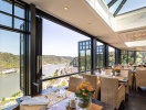 Slottets restaurant tilbyder en formidabel panoramaudsigt over floden Rhinen og Sankt Goar