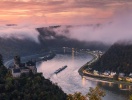 Sankt Goar ligger næsten ved foden af den berømte Loreley-klippe, et sted rigt på myter og legender