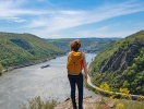 Vandring langs Rhinen byder på de smukkeste panoramaer - her udsigten over Sankt Goar