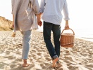 Hele året rundt er stranden et sted for rekreation, lange gåture og picnic