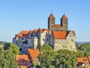 Denne imposante borg våger over nogle af Harzens mest populære seværdigheder i Quedlinburg