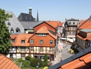 Udsigten fra hotellet viser, at I bor i Wernigerodes absolutte centrum