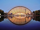 Leipzigermesse Glashalle, som hvert år passeres af op til halvanden mio. mennesker