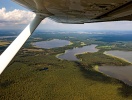 Fra luften er det nemt at se, hvorfor dette område kaldes "de 1000 søers land"