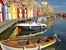 Smögenbryggen er ren postkortidyl med sine farverige fiskerhuse i Bohusläns skærgård