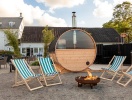 I hotellets trädgård på framsidan ligger det mysiga Nordic Spa-området som är öppet året runt