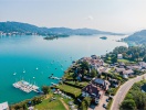 Wörthersee omgiver jer med turkisgrønt vand og bløde bjerge
