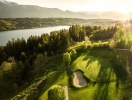Golfbanen ved Millstätter See er smukt anlagt, hvor naturen er en del af oplevelsen