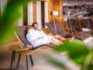 Adgangen til hotellets lækre sauna-, relax- og fitnessområde er med i prisen