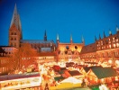 I kan lige akkurat nå at opleve Lübecks julemarked med lysende boder, julegodter og duften af varm Glühwein