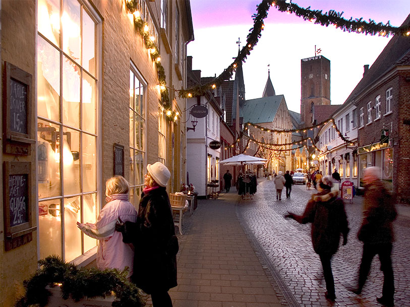 Ribe og Tønders gader er fyldt med julehygge i december