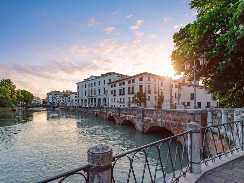 I bor tæt på den historiske by Treviso, som også kaldes for et Venedig i miniature