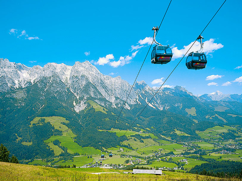 Med Leoganger Bergbahnen kan I komme helt på toppen i Alpelandet