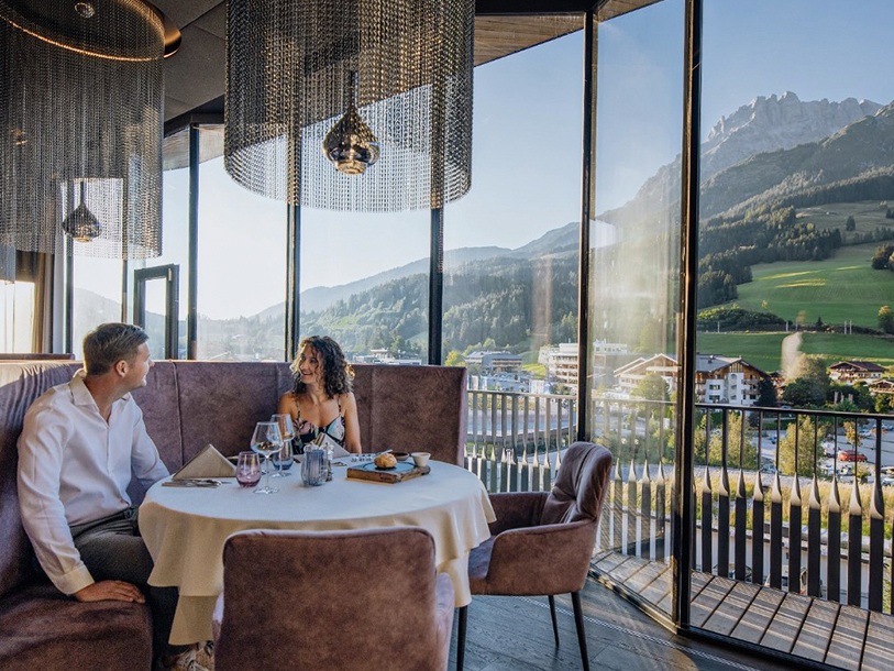Dagens eventyr i Alperne bliver kun overgået af aftenens middag i restauranten