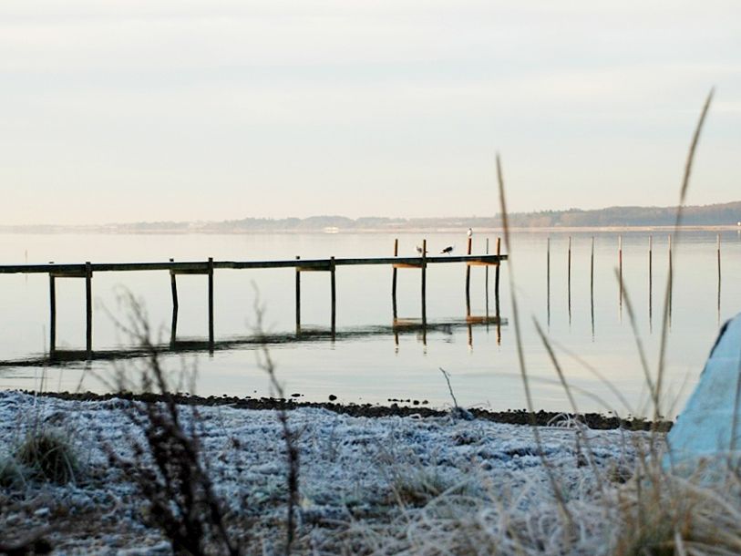 Här finns också en badbrygga - den är för både sommar- och vinterbadare!