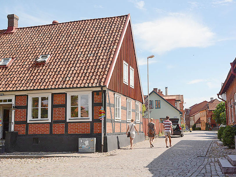 Åhus går for at være en af Sveriges bedst bevarede middelalderbyer