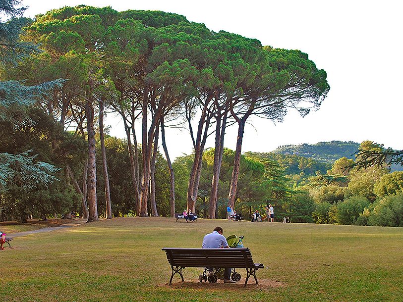 Kurparken i Montecatini Terme är ett älskat rekreationsområde