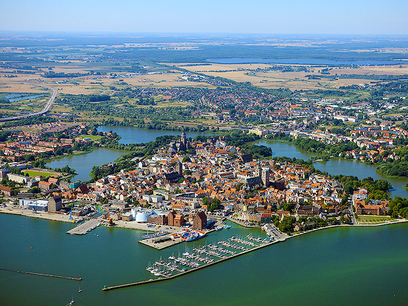 Stralsund har en intressant historia och har tidigare tillhört både Danmark och Sverige
